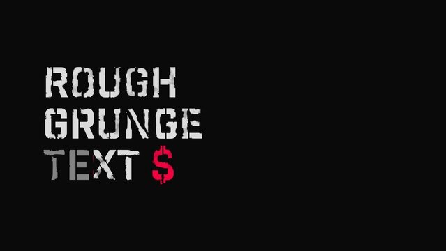 Typewriter Grunge Rough Text Animator | Custom Style And animation With Customizable Controls