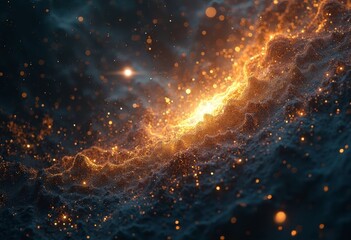 The dazzling light deep in the nebula