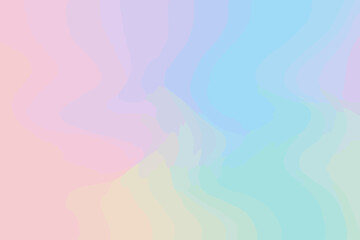 Soft pastel gradient mesh background. Abstract blurred holographic backdrop with dreamy colors. Modern colorful iridescent wallpaper. Gentle fluid vector for web, banner and presentation.