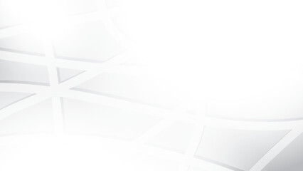 Abstract white and gray color, modern design stripes background with curve lines. Vector illustration.