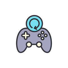Artistic Illustration Of A Controller Symbolizing Restart Functionality
