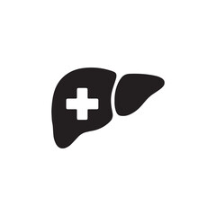 Fototapeta premium Liver Health Medical Icon Vector Design