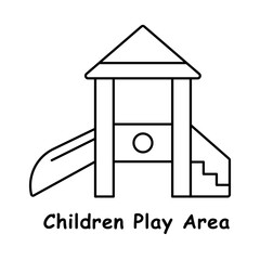 Playground Structure – Slide and Tower Representing Modular Play Equipment icon