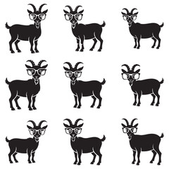 Fototapeta premium High-Impact Goat Vector Design – Dynamic and Versatile Animal Illustration for Branding and Commercial Projects with Clean Minimalist Style . Thank You .