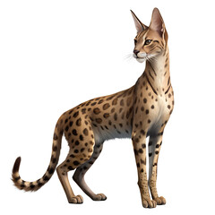 cat isolated on white