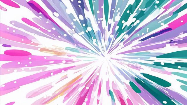 Colorful abstract illustration featuring stars and hearts with vibrant brush strokes in pastel shades, creating a playful and cheerful atmosphere for creative projects	