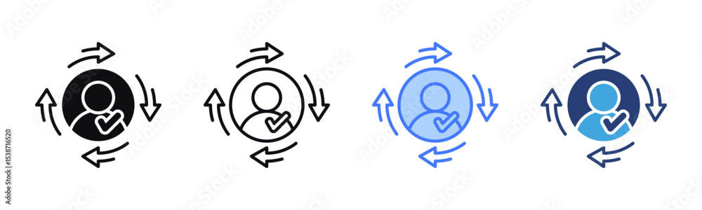 Poster Consistency icon sheet multiple style collection