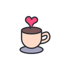 Heartwarming Coffee Cup Symbolizing Affectionate Morning Beverage