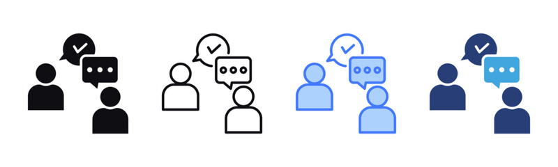 Discussion icon sheet multiple style collection