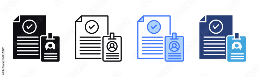 Poster Validity icon sheet multiple style collection