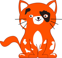 cute cat orange 