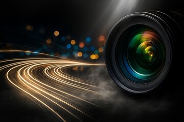 camera lens close up