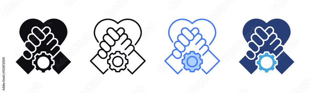 Poster Support icon sheet multiple style collection