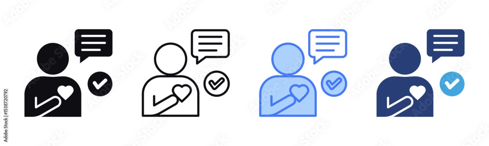 Poster Honestly icon sheet multiple style collection