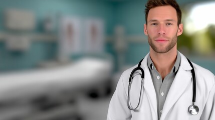 Doctor in clinic setting