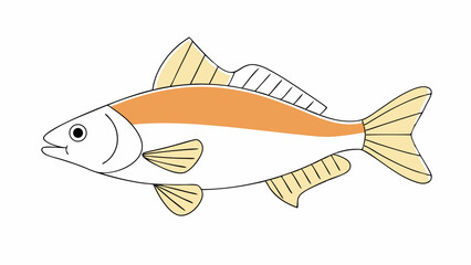 Cute Cartoon Fish Illustration