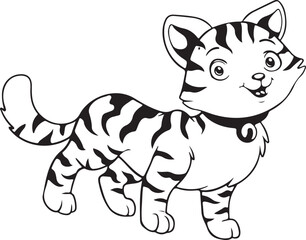 cat action silhouette vector design unique