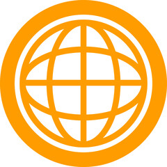 Orange World abstract concept design. retro futuristic design element. Vector de un mundo en concepto abstracto. © Mylifeontopdm