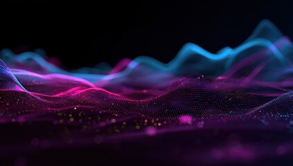 Fototapeta premium Abstract digital landscape (2)