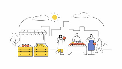 Farmers Market Scene