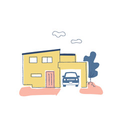 駐車場のある一軒家