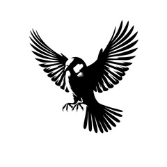 Fototapeta premium Bird In Flight Stunning Vector Graphic