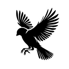 Obraz premium Bird In Flight Silhouette Graphic