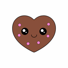 Fototapeta premium heart shaped cookie