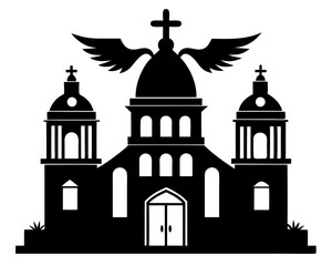 Parroquia de San Miguel Arcángel Vector Art