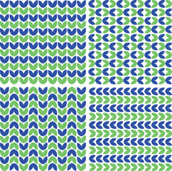 Green blue abstract shapes pattern background