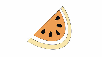 Summer Watermelon Slice Illustration