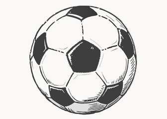 Fototapeta premium Soccer ball icon. Soccer ball isolated on white background. Logo Vector Illustration.