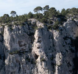 Coastal environments from the Mediterranean coast. Shot during 3 days of hiking in the Calanques, south of France, close to Marseille.