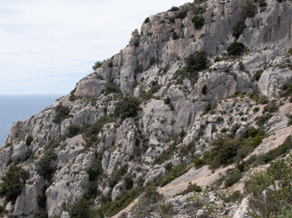 Coastal environments from the Mediterranean coast. Shot during 3 days of hiking in the Calanques, south of France, close to Marseille.