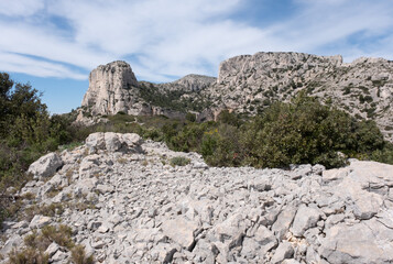 Coastal environments from the Mediterranean coast. Shot during 3 days of hiking in the Calanques, south of France, close to Marseille.