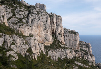 Coastal environments from the Mediterranean coast. Shot during 3 days of hiking in the Calanques, south of France, close to Marseille.