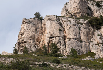 Coastal environments from the Mediterranean coast. Shot during 3 days of hiking in the Calanques, south of France, close to Marseille.