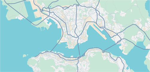 Layered editable vector illustration outline of HongKong,China.