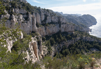 Coastal environments from the Mediterranean coast. Shot during 3 days of hiking in the Calanques, south of France, close to Marseille.