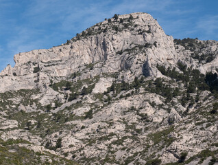 Coastal environments from the Mediterranean coast. Shot during 3 days of hiking in the Calanques, south of France, close to Marseille.