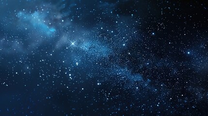 Starry Sky Galaxy Black Background Image: Modern, Ethereal, and Visually Appealing for Nighttime Projects