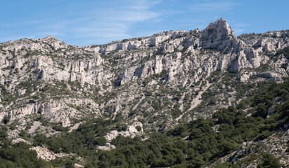 Coastal environments from the Mediterranean coast. Shot during 3 days of hiking in the Calanques, south of France, close to Marseille.