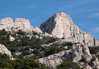 Coastal environments from the Mediterranean coast. Shot during 3 days of hiking in the Calanques, south of France, close to Marseille.