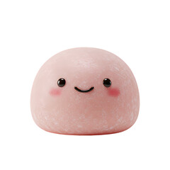 Happy Mochi isolated on transparent baackground