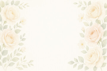 vintage background with roses vector