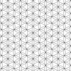 Seamless geometric flower of life pattern
