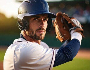 Baseball pitching action baseball field sports photography evening light close-up athlete focus