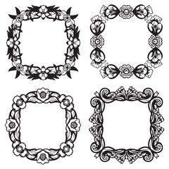 Lovely Decorative Ivy Floral Frames Set Collection
