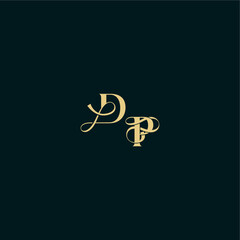 wedding logo initial DP elegant and curvy style monogram bold concept design letter