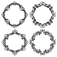 Decorative Floral Border Packs - Romantic and Graceful for Love Stories
